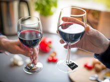 Wine Glass Charms Drink Identifier for Party - Personalize and Reuse with Glass Marker (Set of 6)